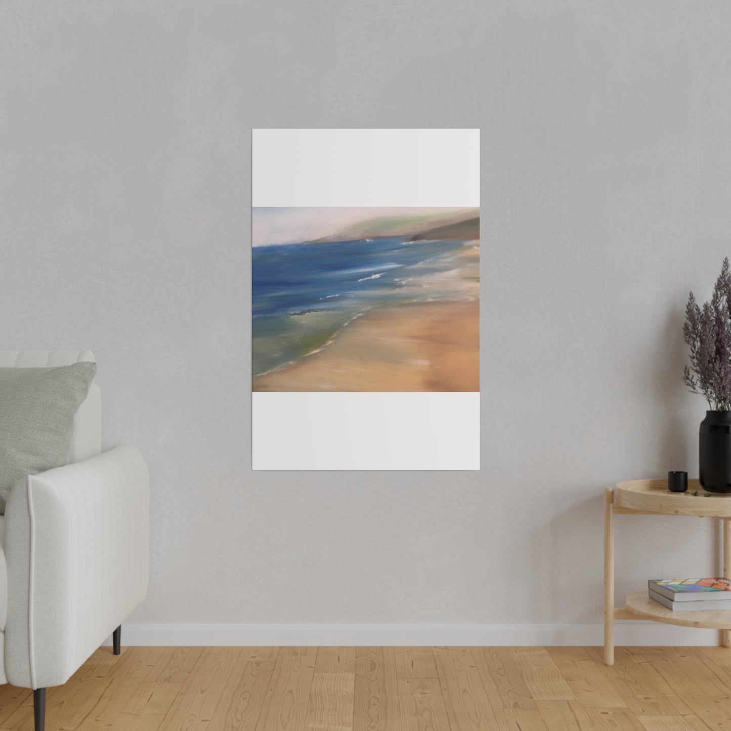 Beach Landscape in New Zealand  Matte Canvas, Stretched, 0.75"