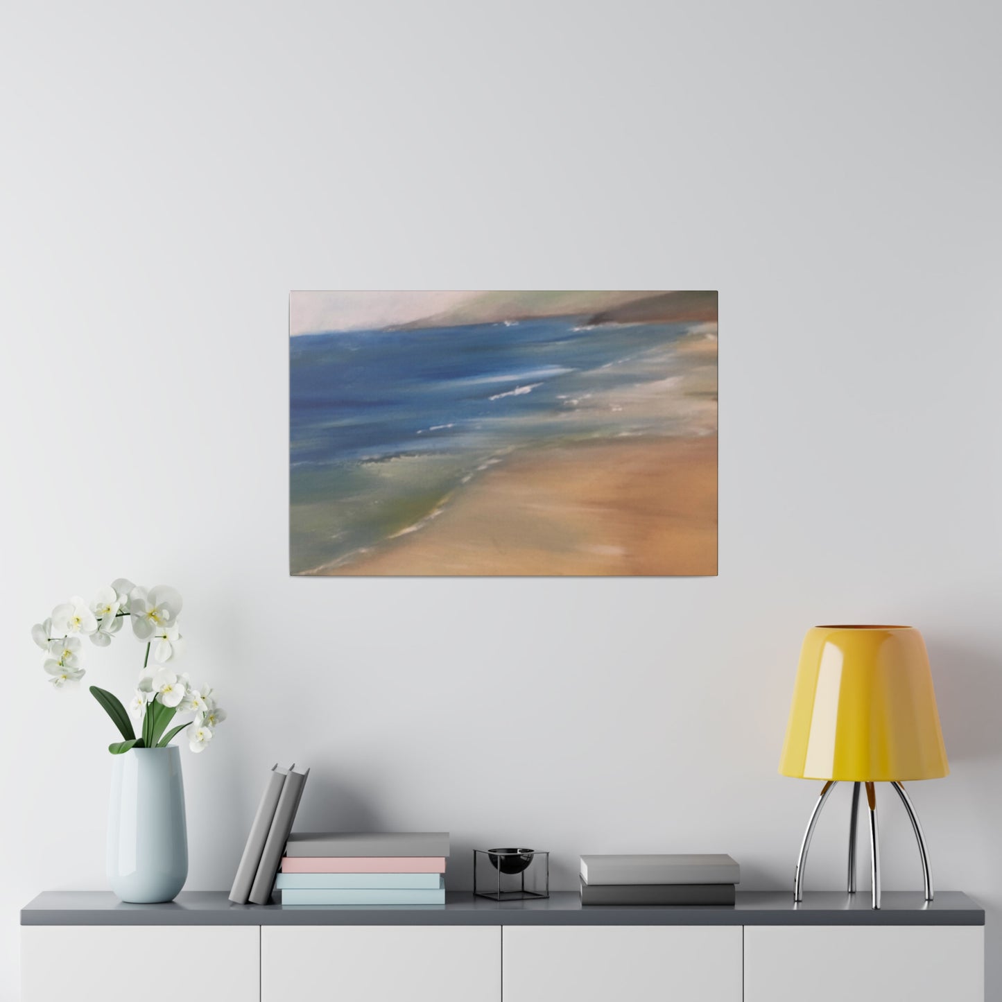 Beach Landscape in New Zealand  Matte Canvas, Stretched, 0.75"