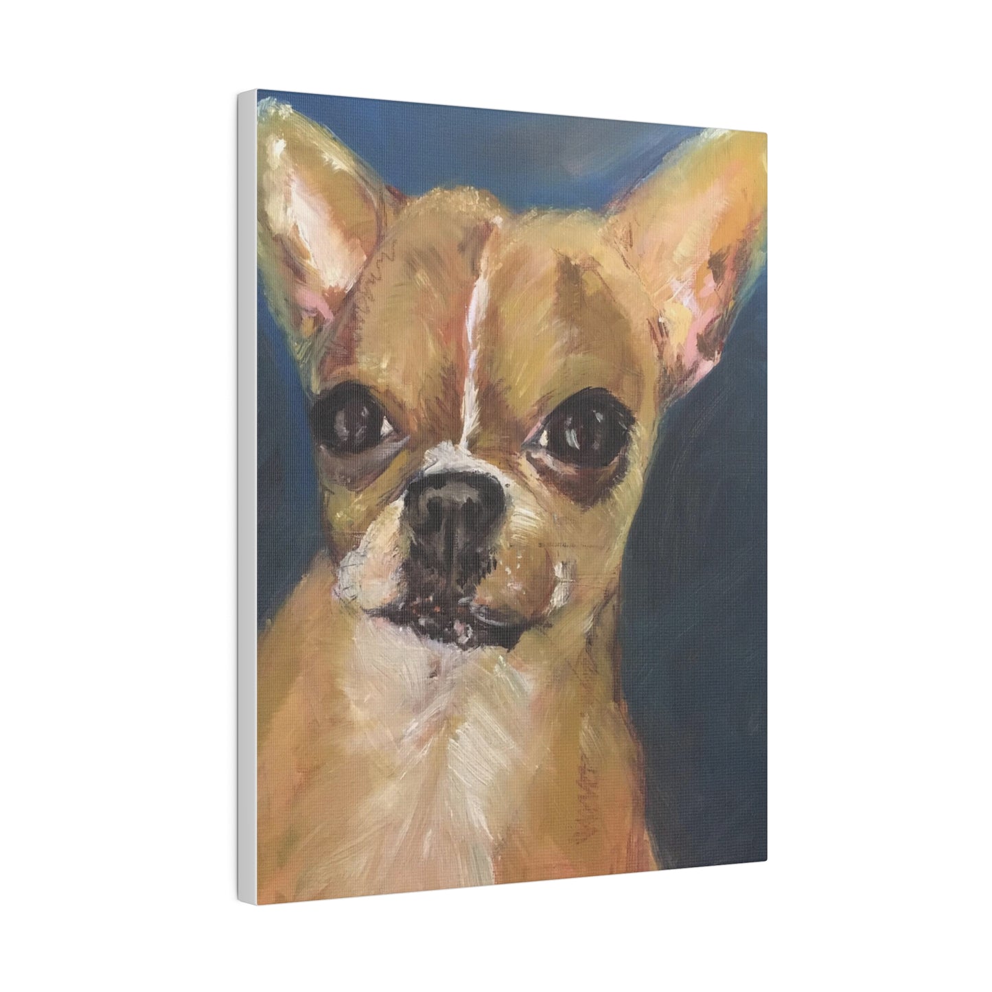 Chihuahua Dog Oil painting print Matte Canvas, Stretched, 0.75"