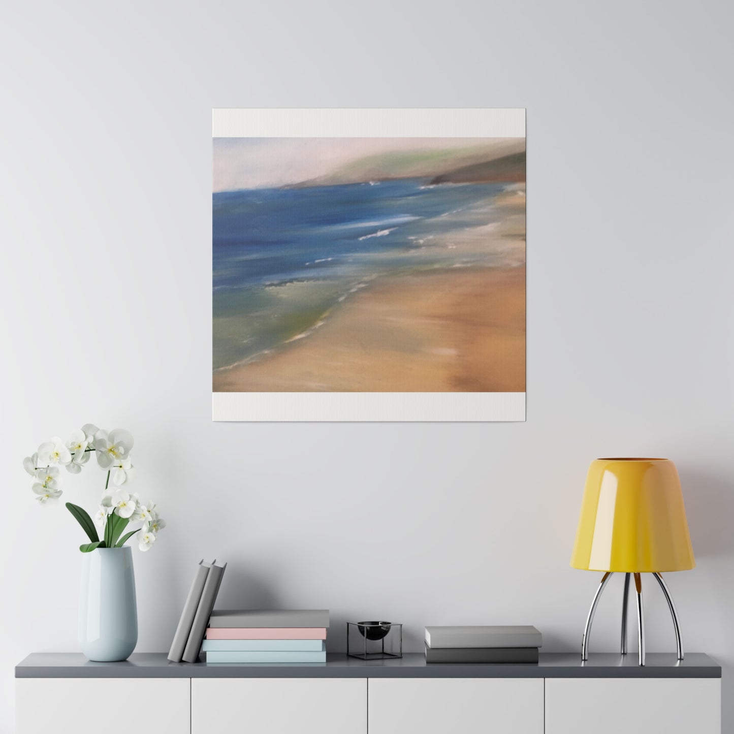 Beach Landscape in New Zealand  Matte Canvas, Stretched, 0.75"