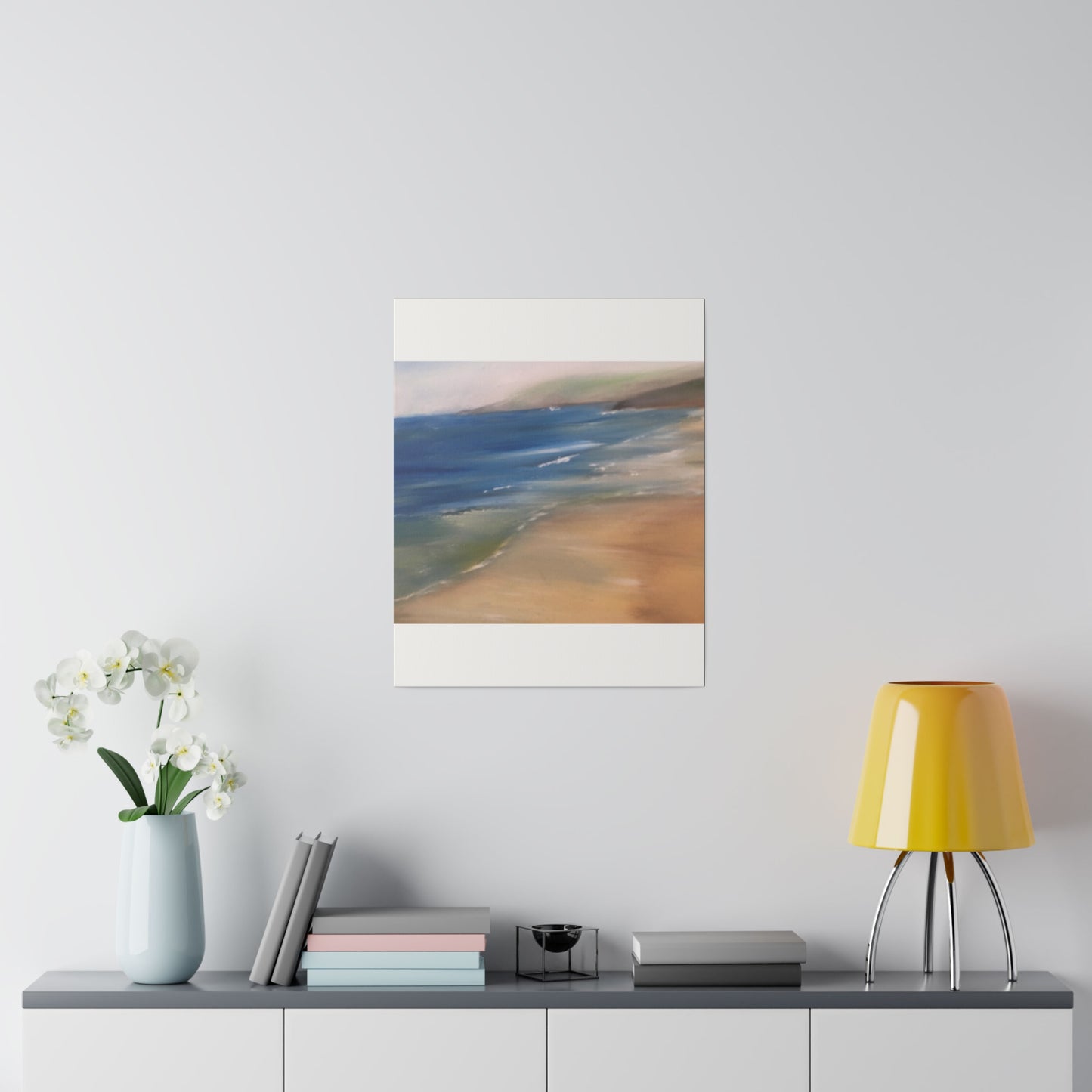 Beach Landscape in New Zealand  Matte Canvas, Stretched, 0.75"