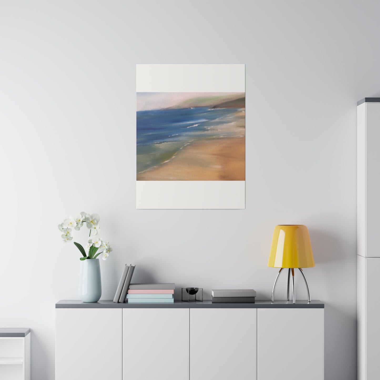 Beach Landscape in New Zealand  Matte Canvas, Stretched, 0.75"