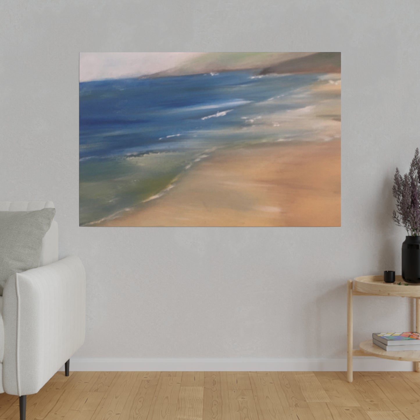 Beach Landscape in New Zealand  Matte Canvas, Stretched, 0.75"