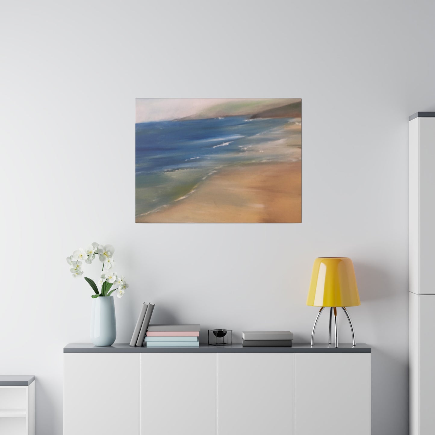 Beach Landscape in New Zealand  Matte Canvas, Stretched, 0.75"