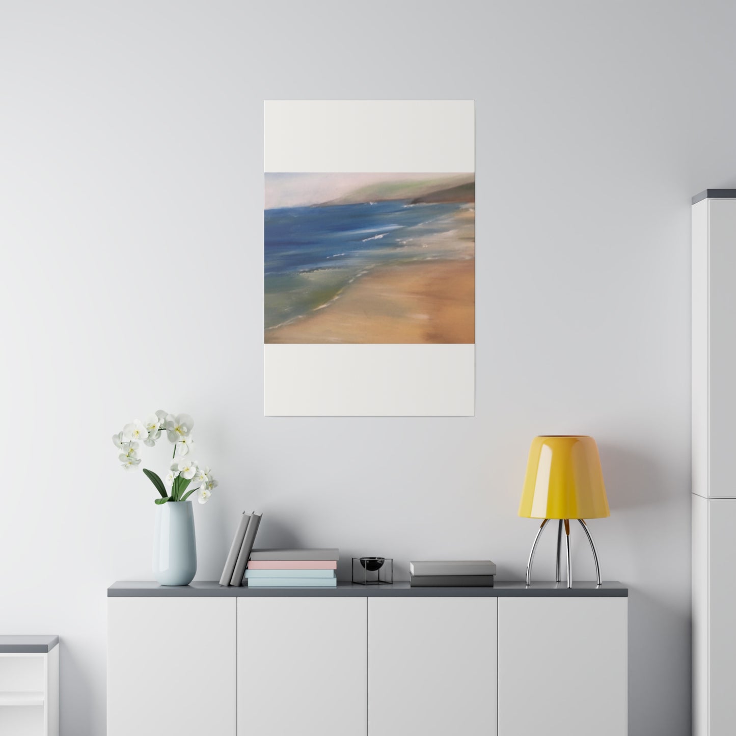 Beach Landscape in New Zealand  Matte Canvas, Stretched, 0.75"