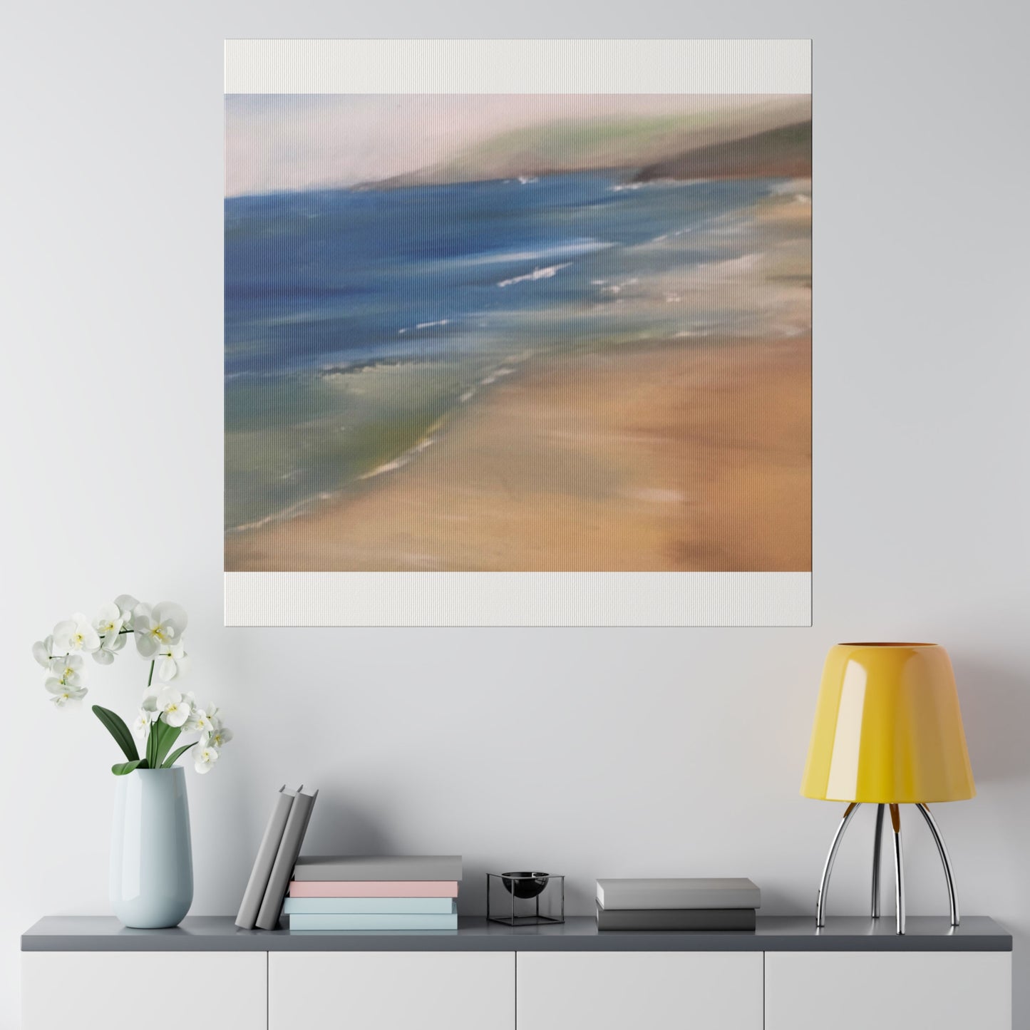 Beach Landscape in New Zealand  Matte Canvas, Stretched, 0.75"