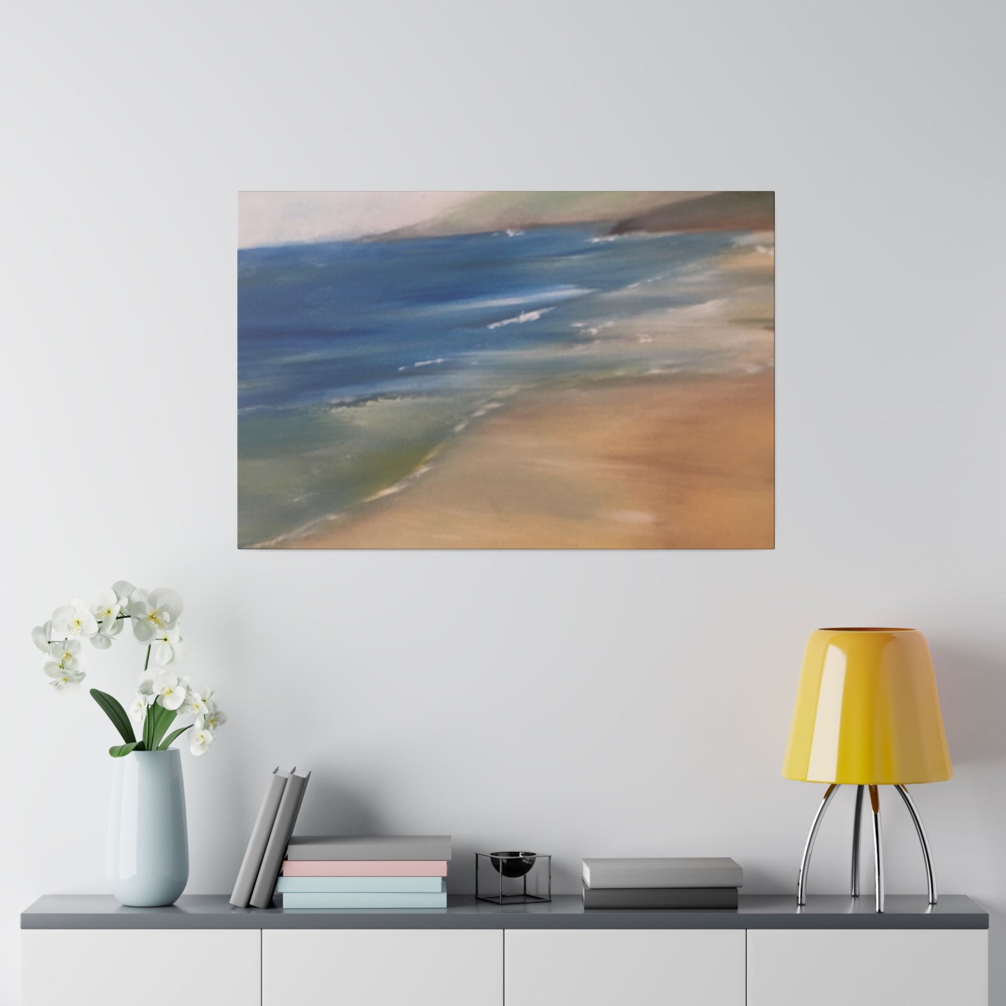 Beach Landscape in New Zealand  Matte Canvas, Stretched, 0.75"