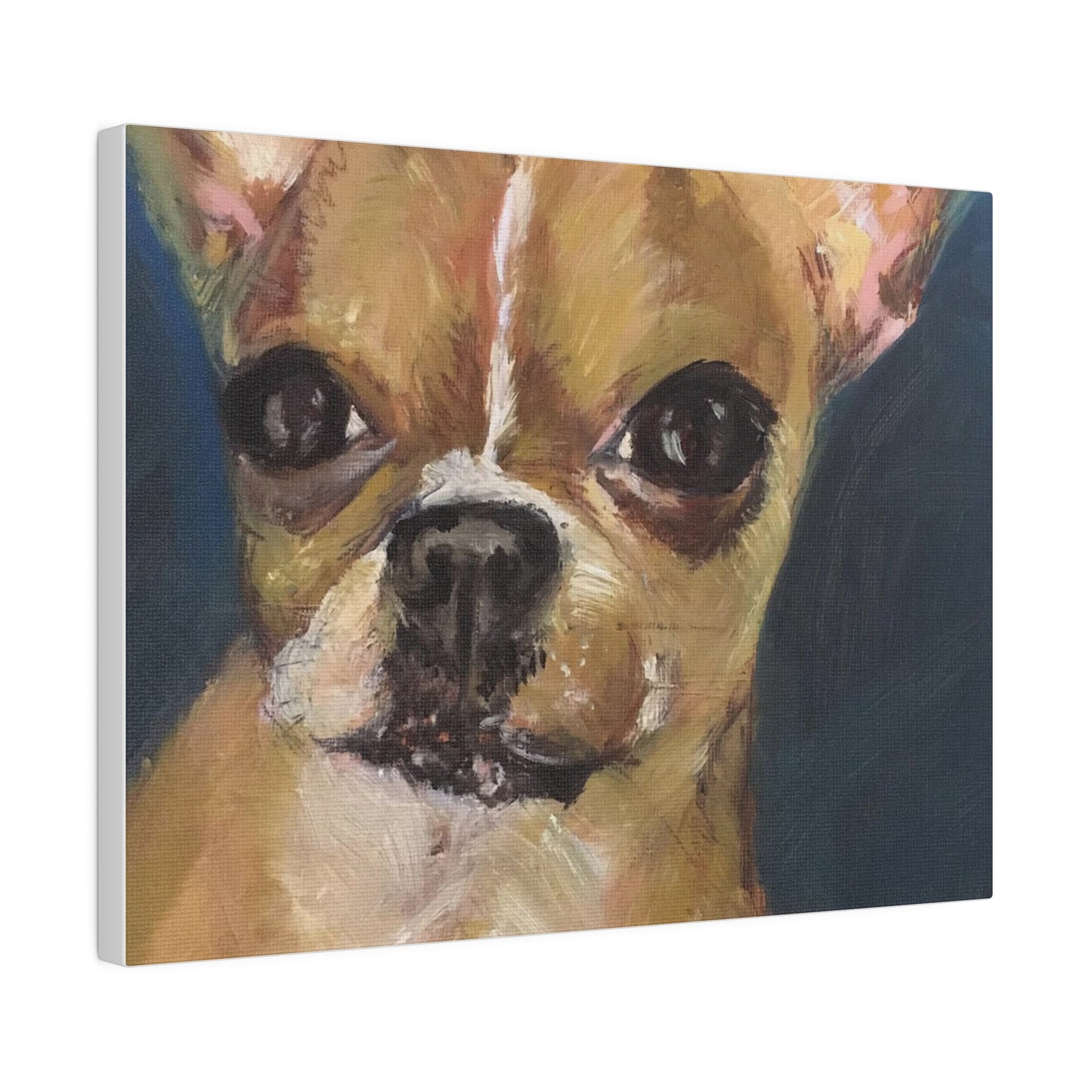 Chihuahua Dog Oil painting print Matte Canvas, Stretched, 0.75"