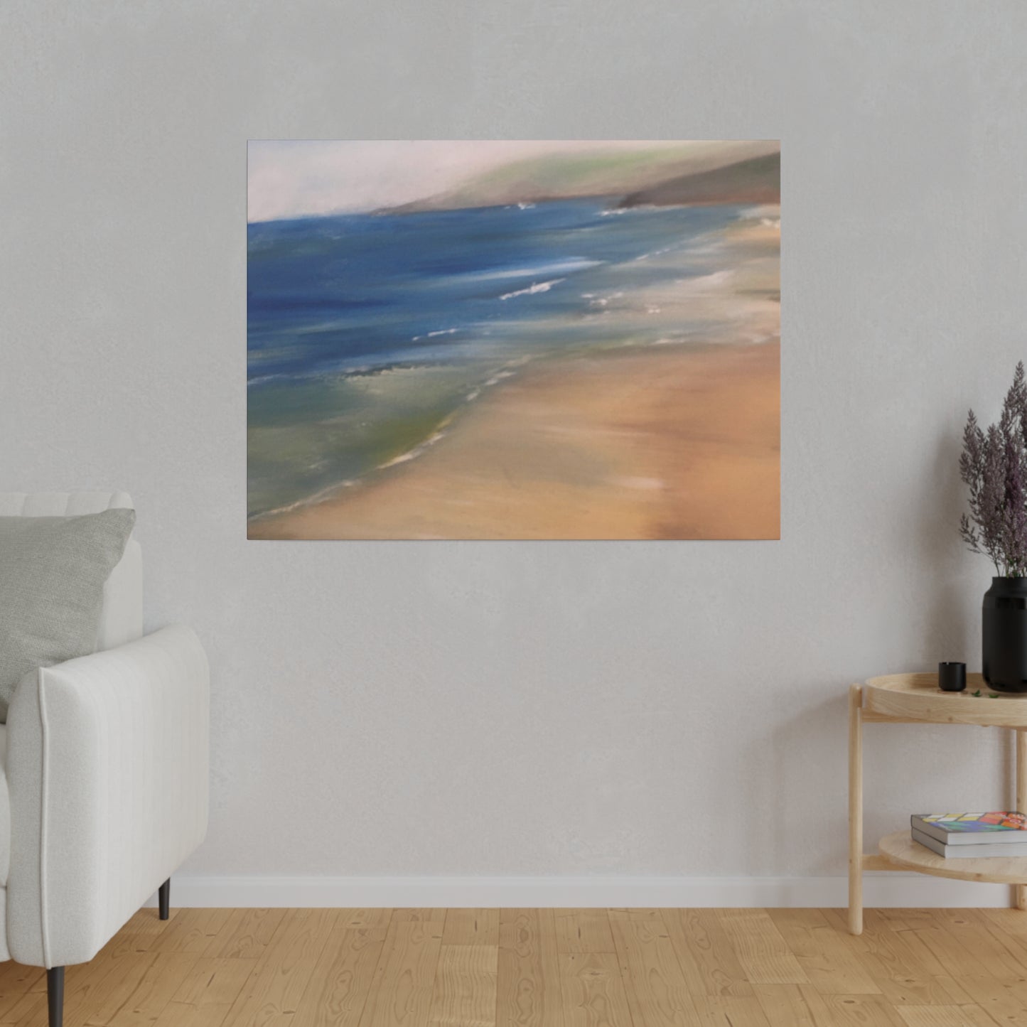 Beach Landscape in New Zealand  Matte Canvas, Stretched, 0.75"