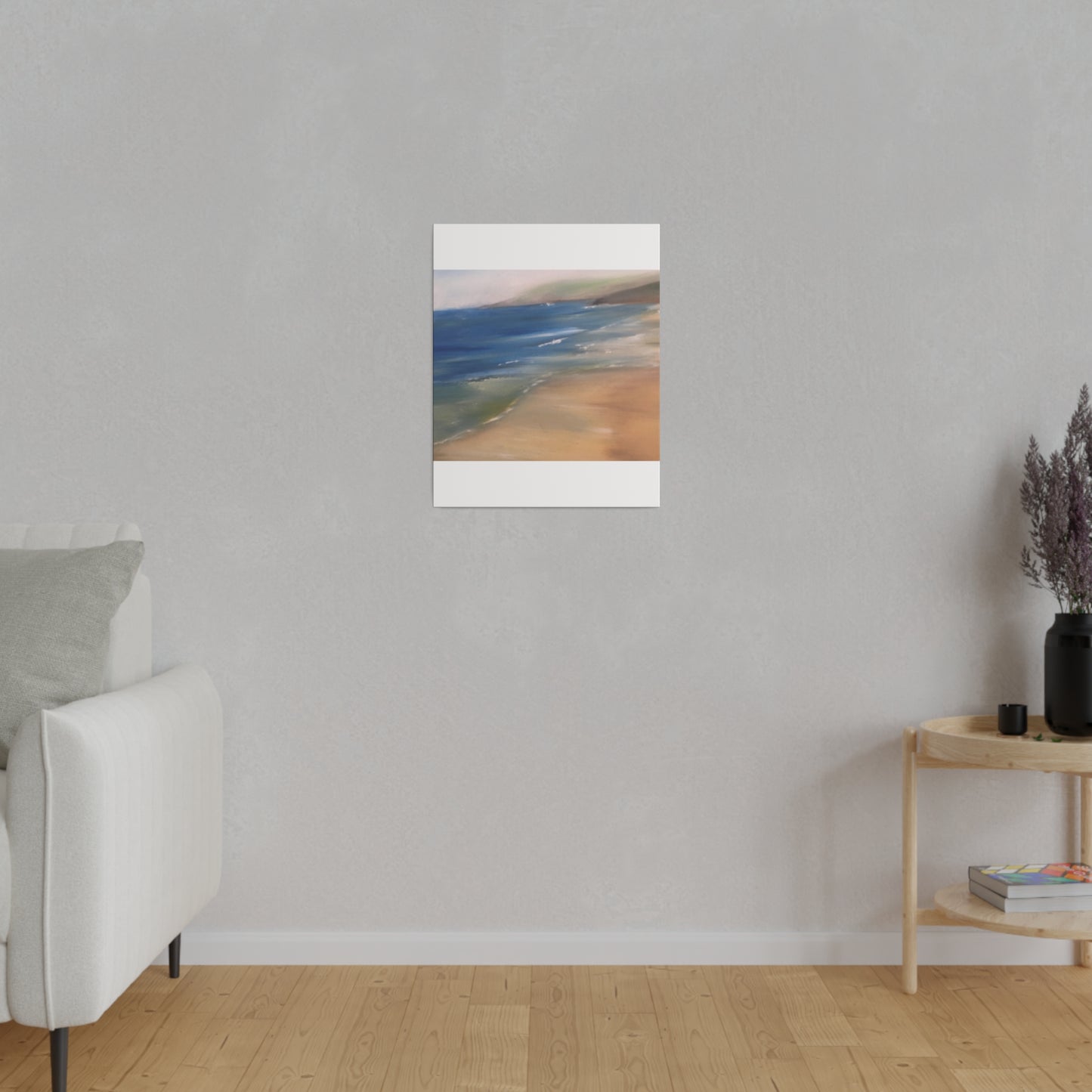 Beach Landscape in New Zealand  Matte Canvas, Stretched, 0.75"