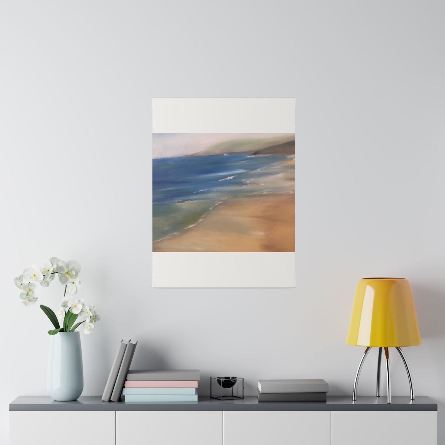 Beach Landscape in New Zealand  Matte Canvas, Stretched, 0.75"