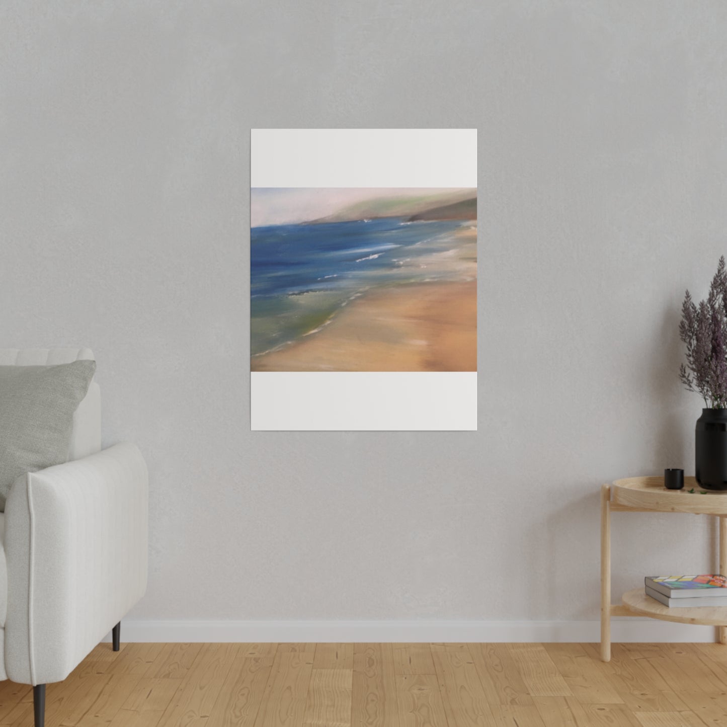 Beach Landscape in New Zealand  Matte Canvas, Stretched, 0.75"