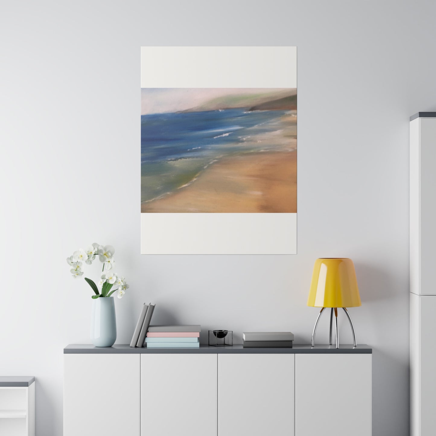 Beach Landscape in New Zealand  Matte Canvas, Stretched, 0.75"