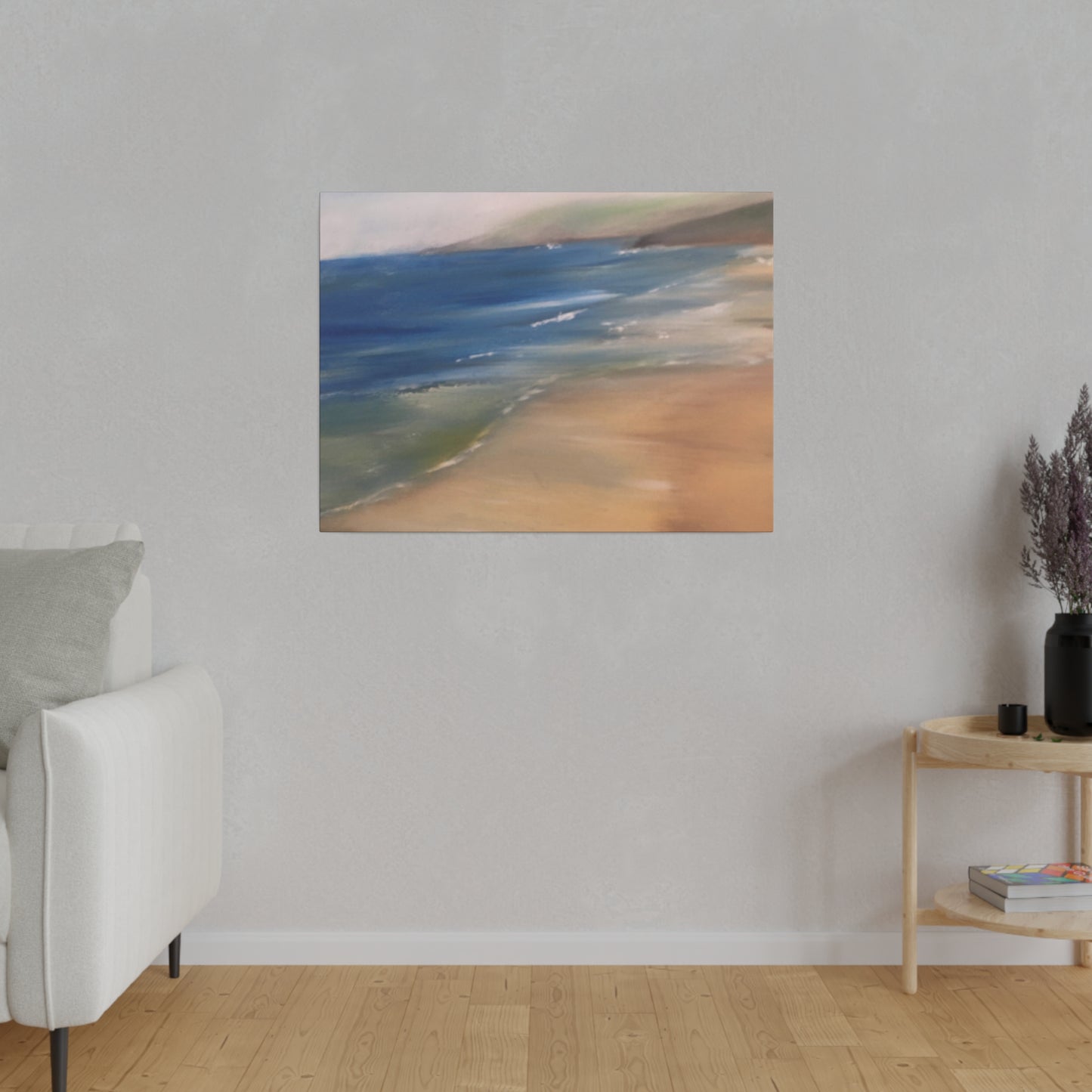 Beach Landscape in New Zealand  Matte Canvas, Stretched, 0.75"