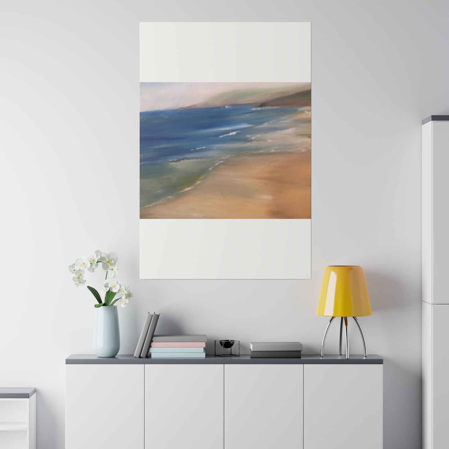 Beach Landscape in New Zealand  Matte Canvas, Stretched, 0.75"