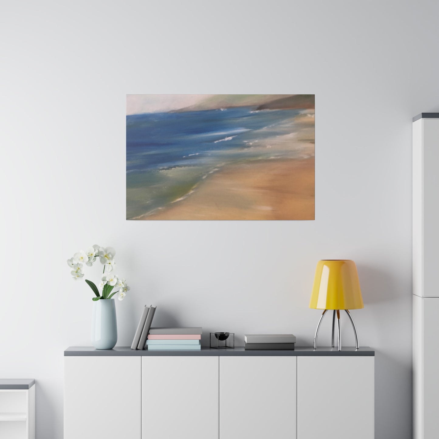 Beach Landscape in New Zealand  Matte Canvas, Stretched, 0.75"