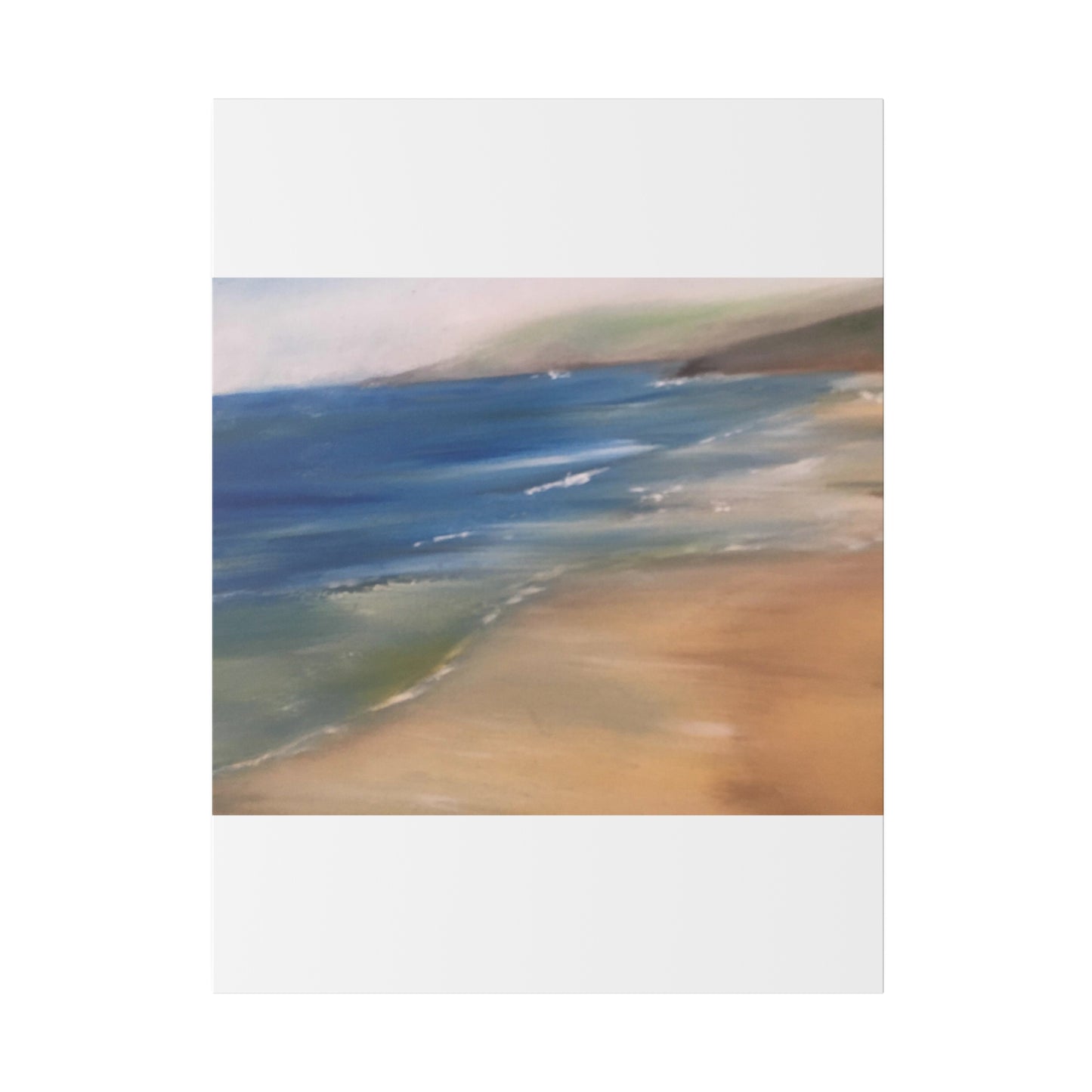 Beach Landscape in New Zealand  Matte Canvas, Stretched, 0.75"