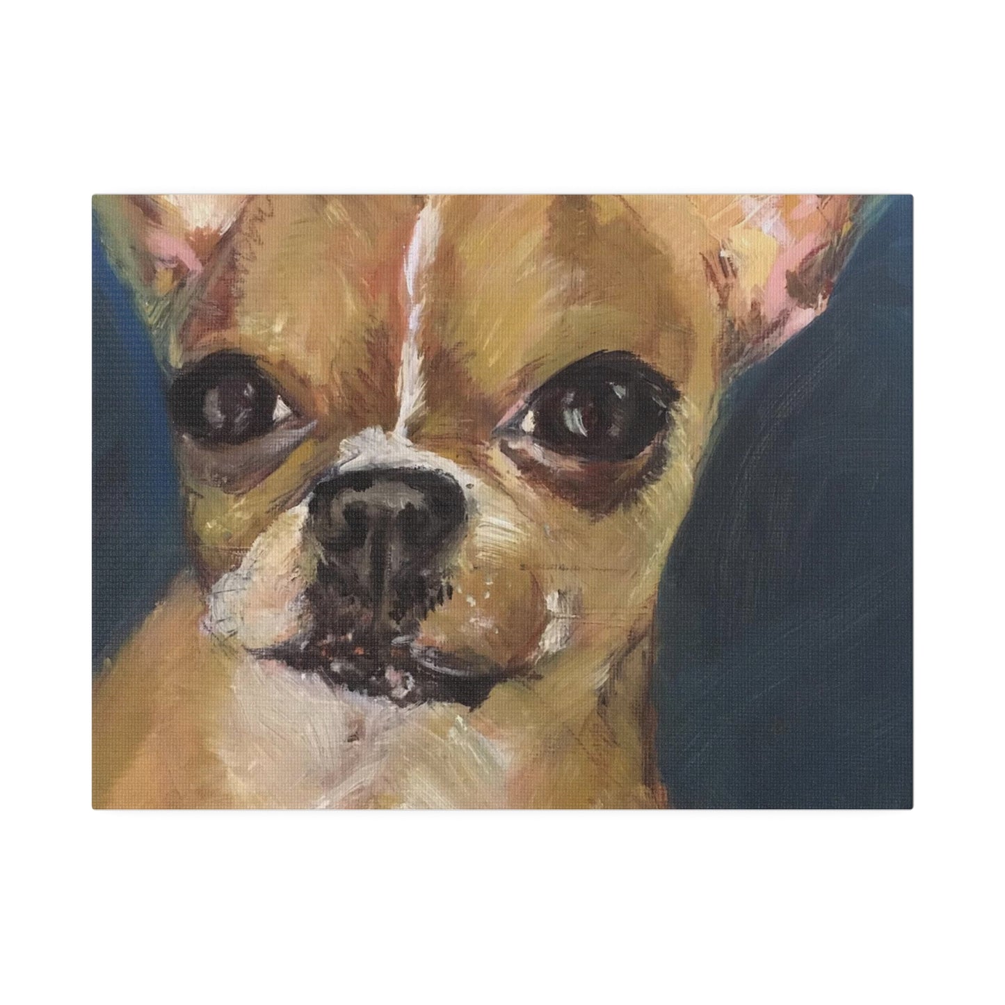 Chihuahua Dog Oil painting print Matte Canvas, Stretched, 0.75"