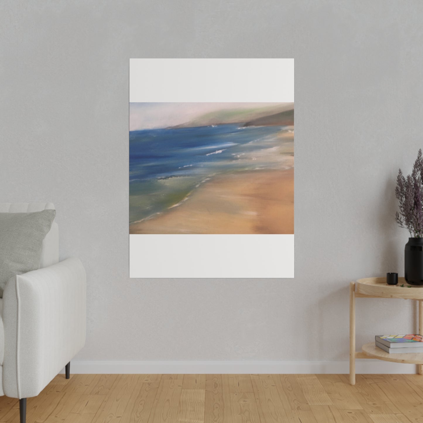 Beach Landscape in New Zealand  Matte Canvas, Stretched, 0.75"