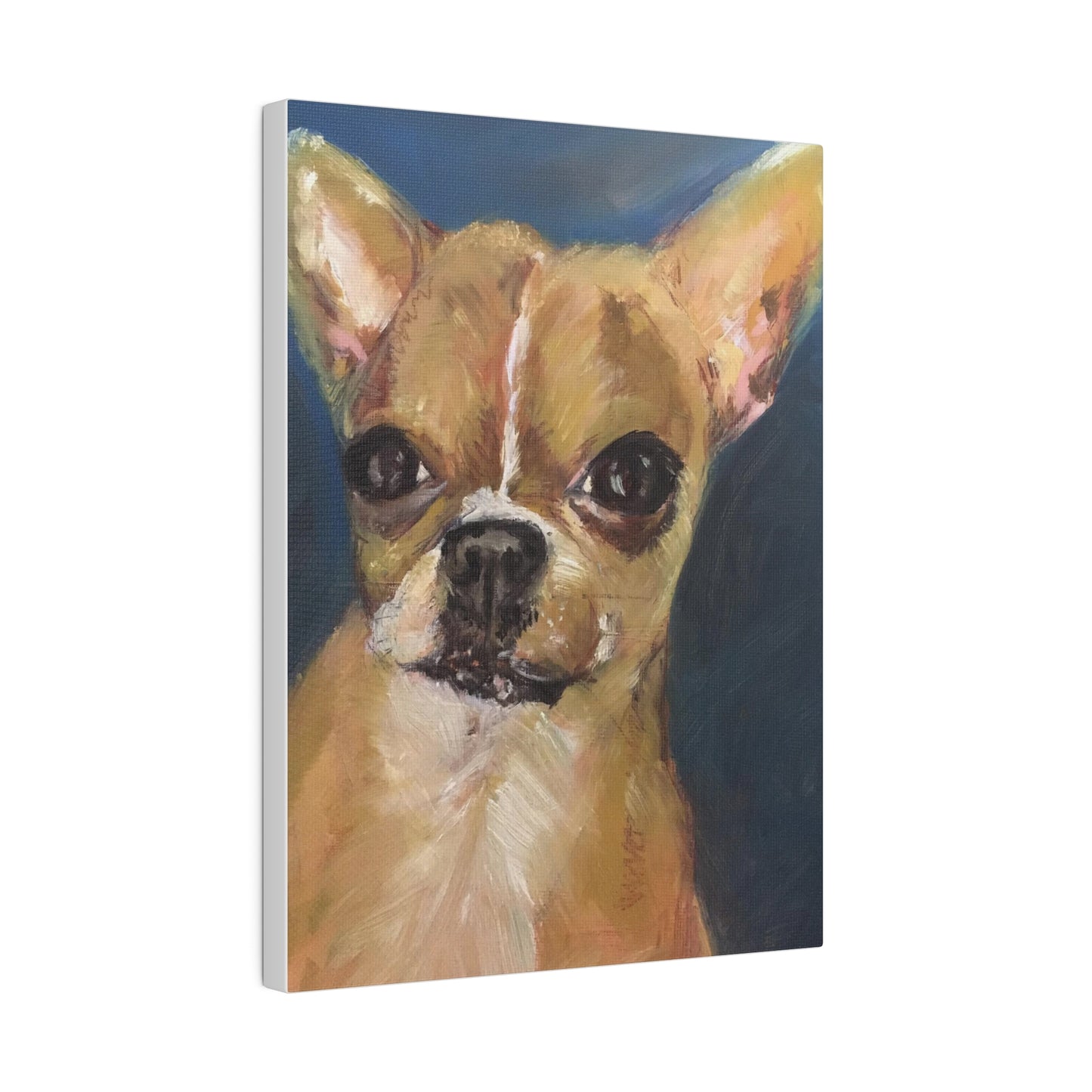 Chihuahua Dog Oil painting print Matte Canvas, Stretched, 0.75"