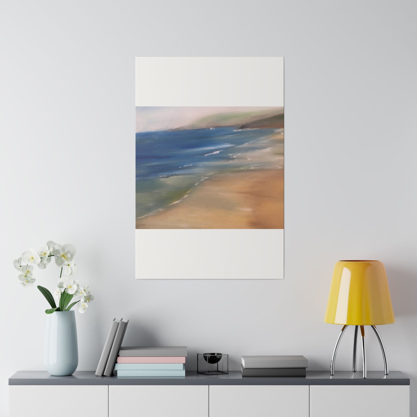 Beach Landscape in New Zealand  Matte Canvas, Stretched, 0.75"