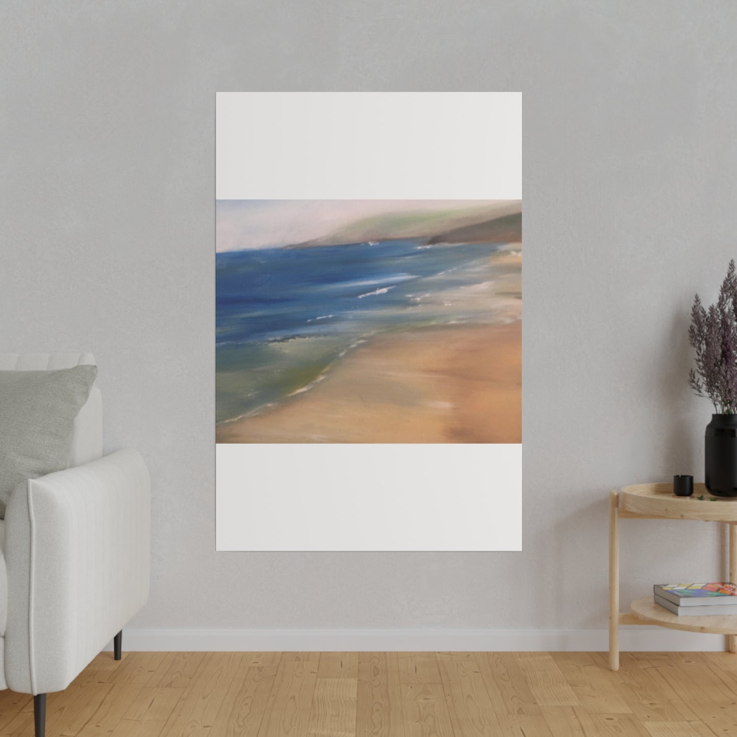 Beach Landscape in New Zealand  Matte Canvas, Stretched, 0.75"