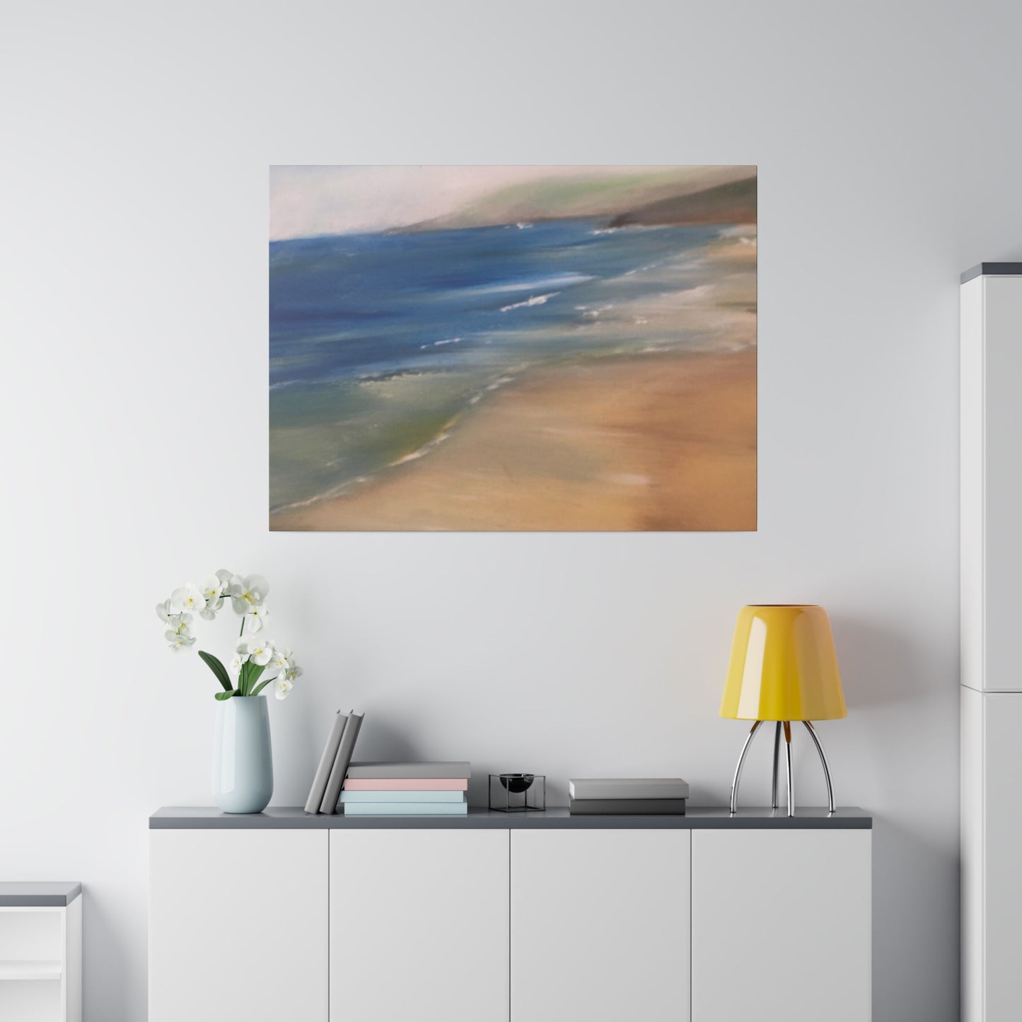 Beach Landscape in New Zealand  Matte Canvas, Stretched, 0.75"