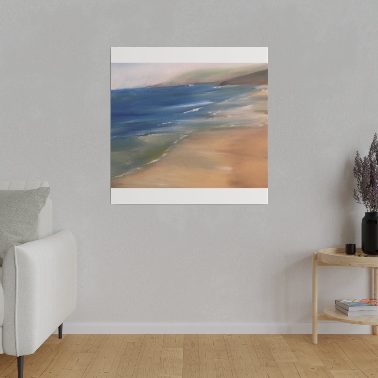 Beach Landscape in New Zealand  Matte Canvas, Stretched, 0.75"