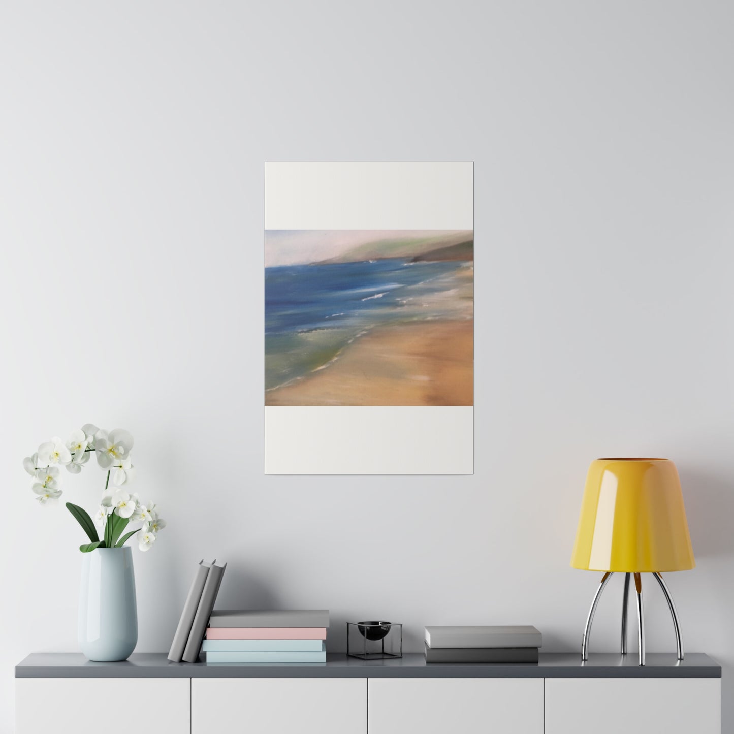 Beach Landscape in New Zealand  Matte Canvas, Stretched, 0.75"