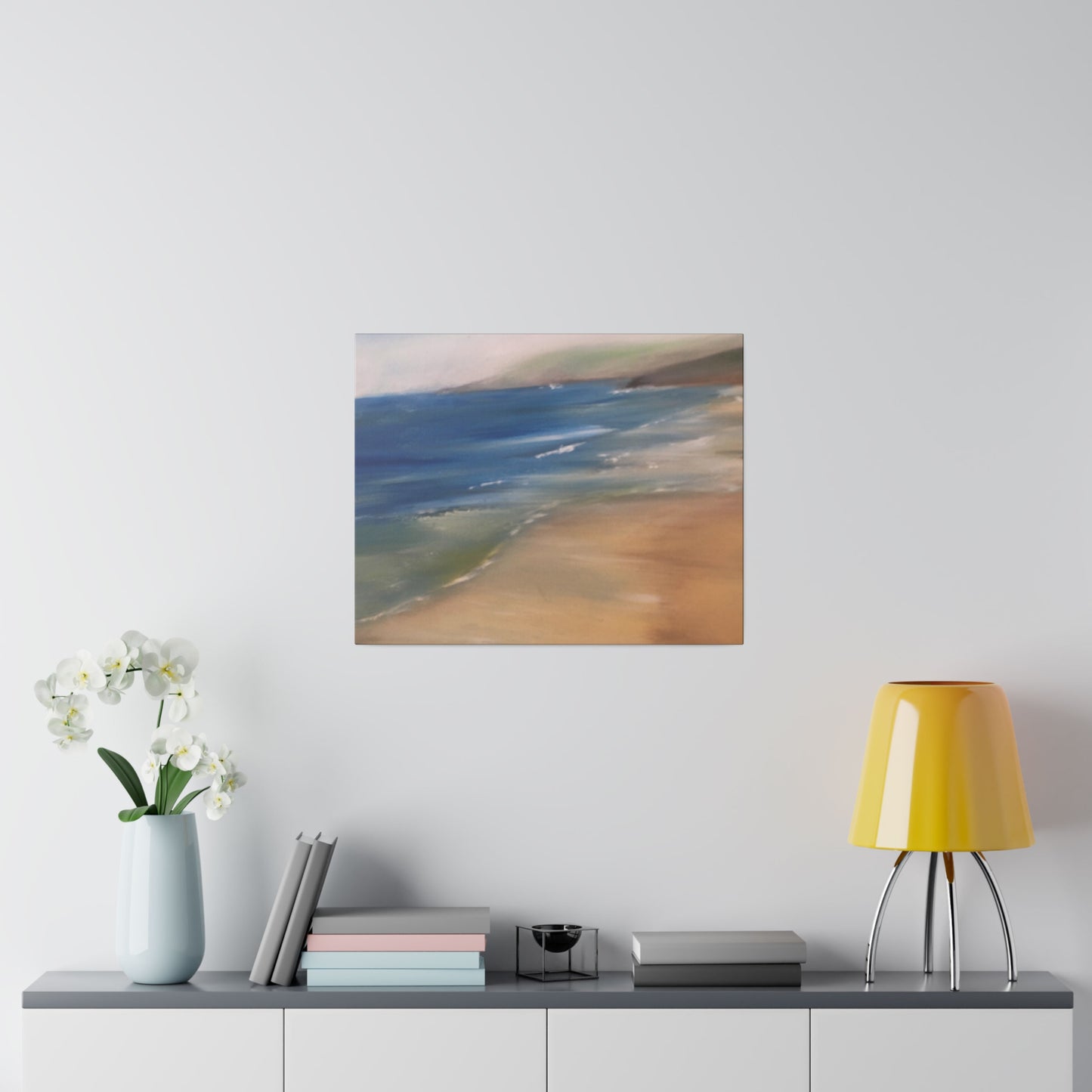 Beach Landscape in New Zealand  Matte Canvas, Stretched, 0.75"