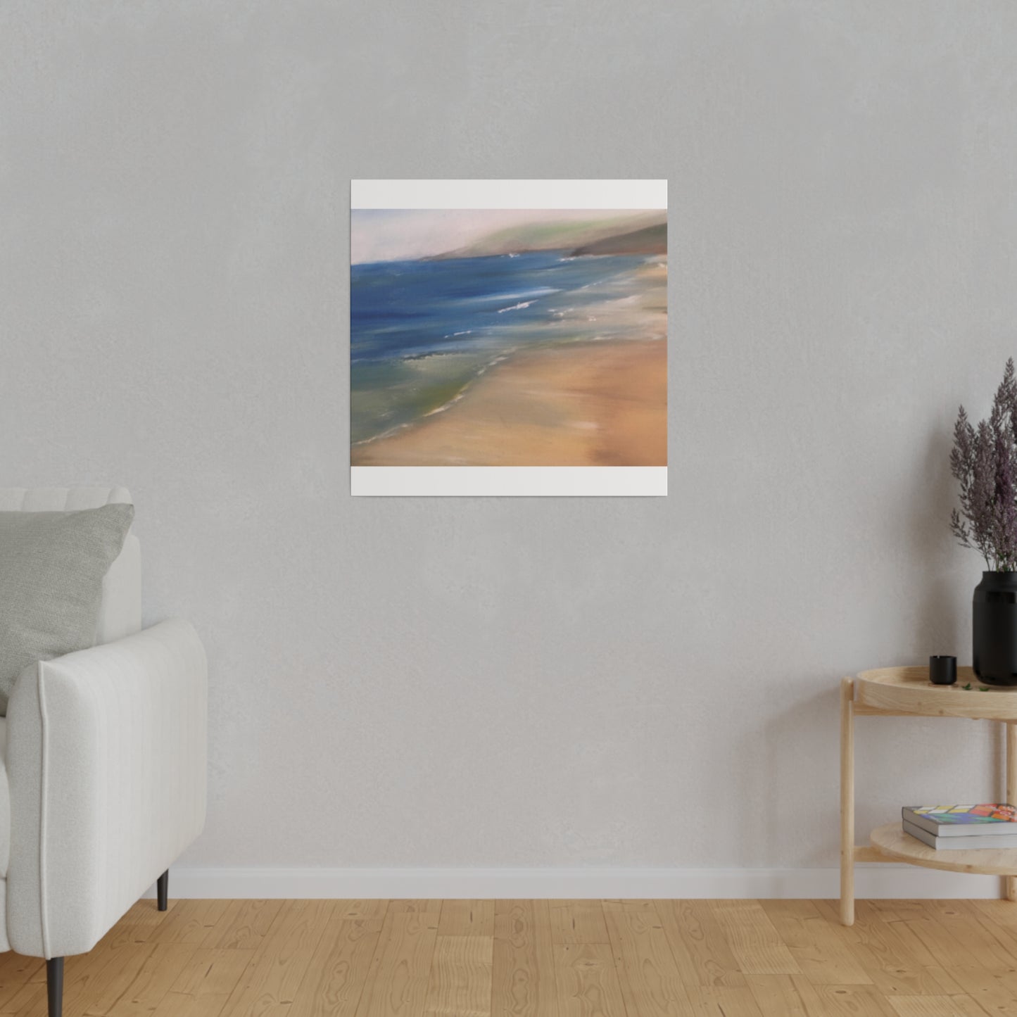 Beach Landscape in New Zealand  Matte Canvas, Stretched, 0.75"